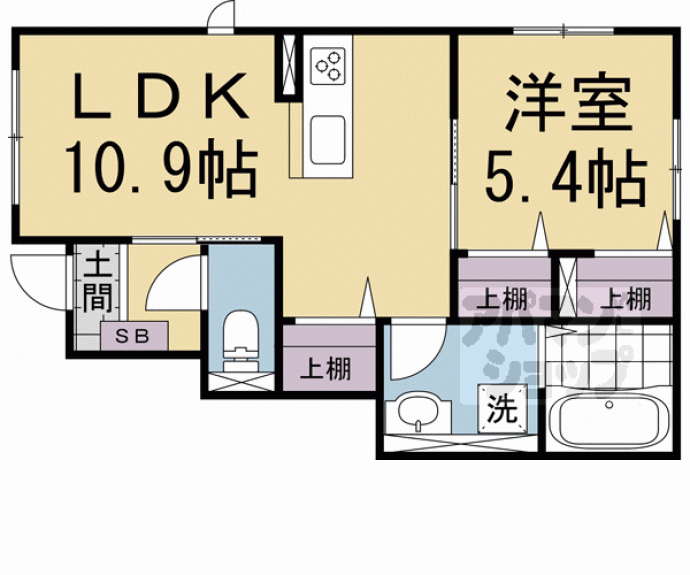 【プレジール嵯峨野】間取