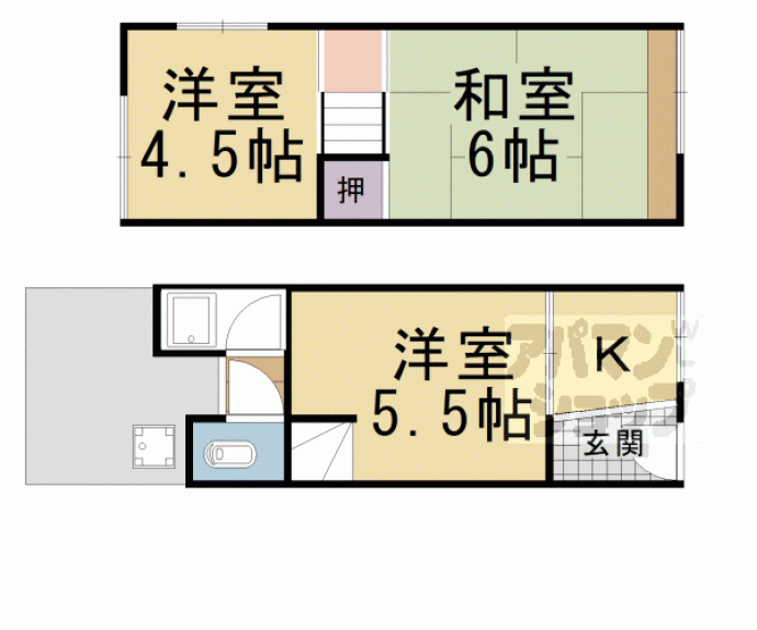 【下森本貸家】間取