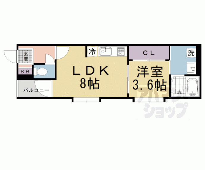 【ハーモニーテラス醍醐御霊ケ下町】間取