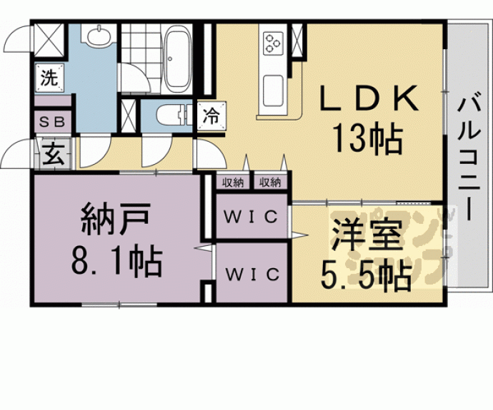 【グランジェ リサーチパーク イースト】間取