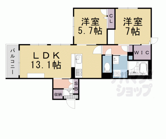 【ベリッシマ東向日】間取