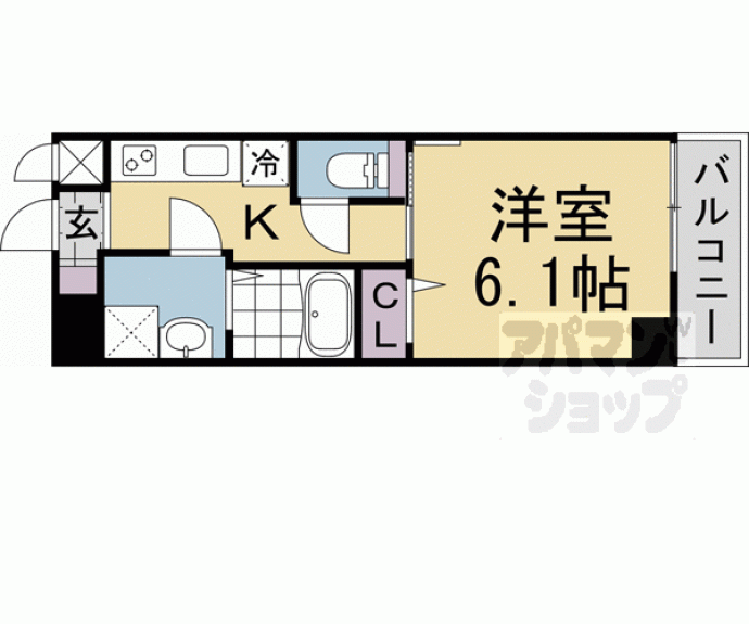 【二条城ＡＲＣＵＳ】間取