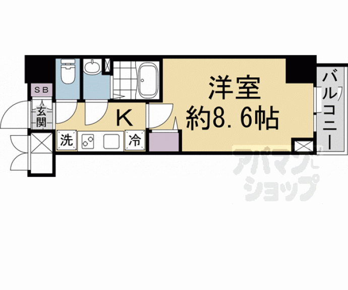 【DCガーデン京都西】間取