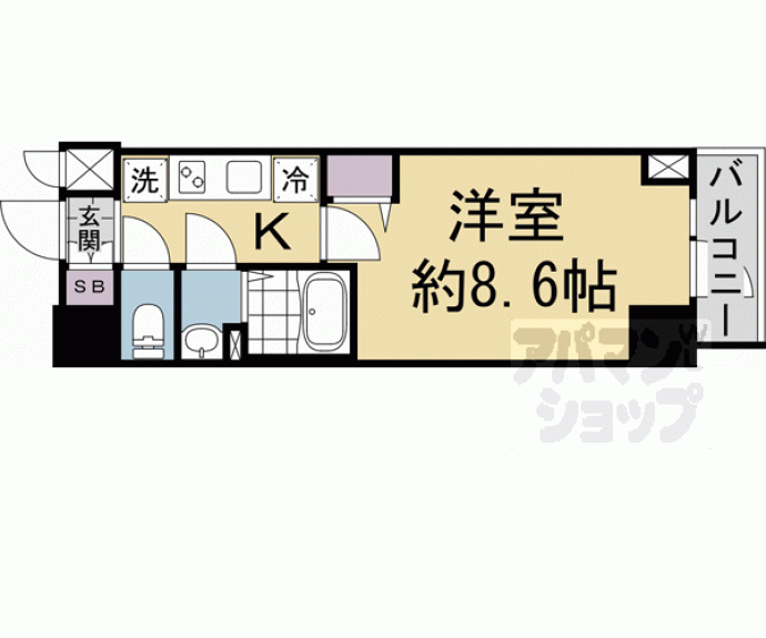 【ＤＣガーデン京都西】間取