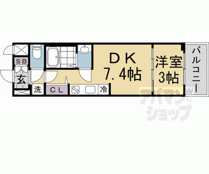 【プレサンス　京都室町通　紫水】間取
