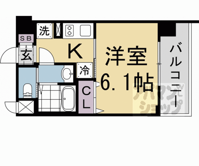 【プレサンス 京都室町通 紫水】間取