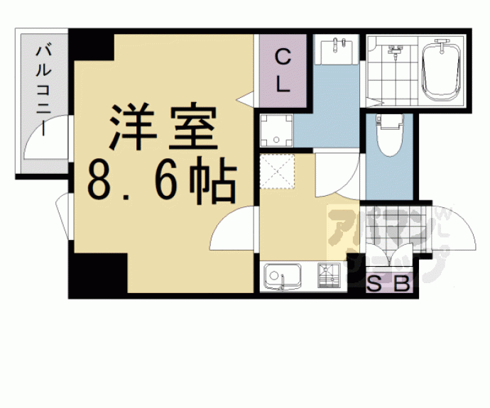 【DCガーデン京都西】間取