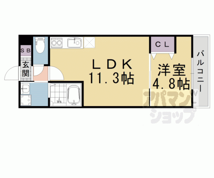 【カーサ・フェリーチェ桂】間取