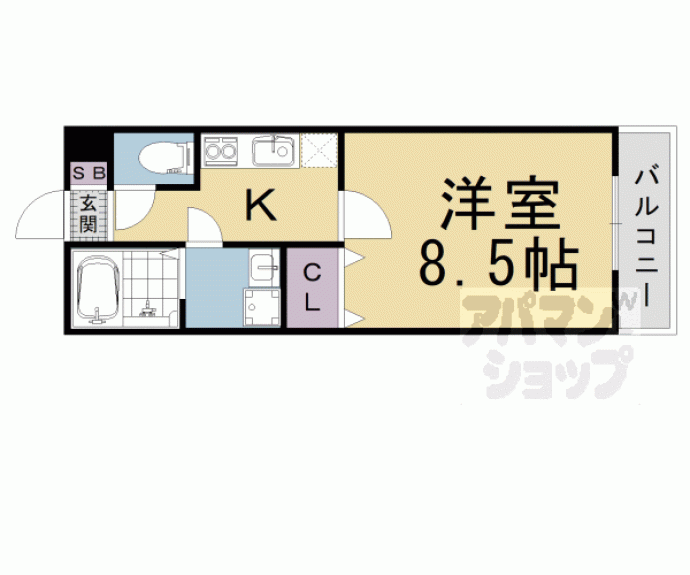 【カーサ・フェリーチェ桂】間取