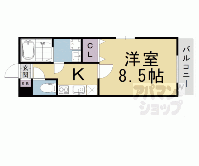 【カーサ・フェリーチェ桂】間取