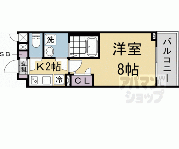 【グランカーサ京都駅前】間取