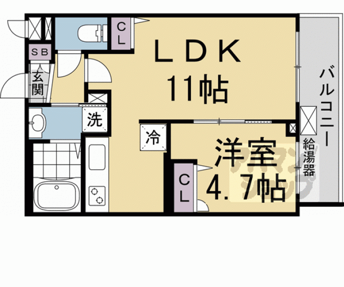 【グランカーサ京都駅前】間取
