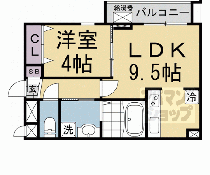 【グランカーサ京都駅前】間取