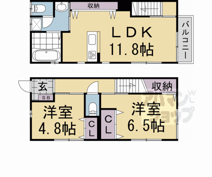 【水口町テラスハウス】間取