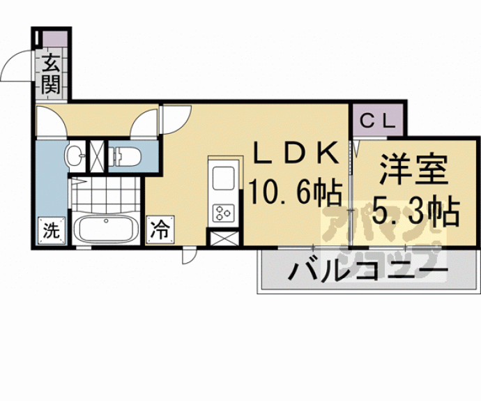 【Ｄ－ＲＯＯＭ桂川】間取