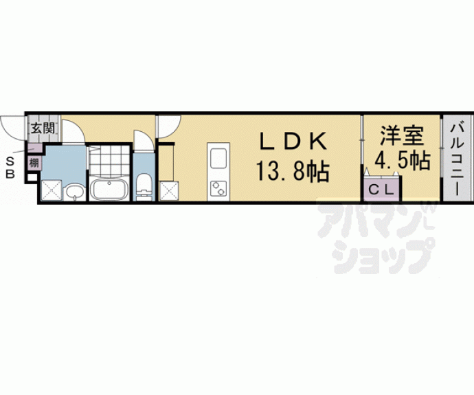 【Ｌａ　Ｆｉｔｅ　ＳＨＩＭＯＧＡＭＯ】間取