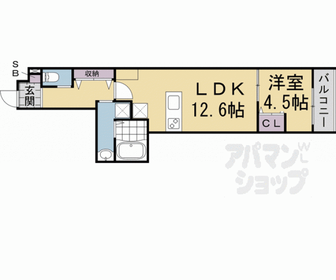 【Ｌａ　Ｆｉｔｅ　ＳＨＩＭＯＧＡＭＯ】間取