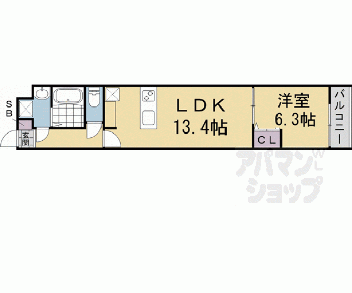 【La Fite SHIMOGAMO】間取