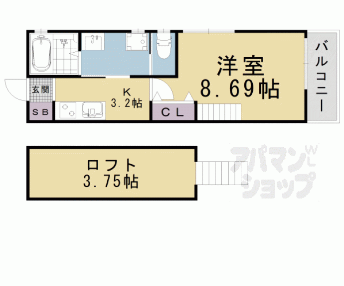 【Ｓａｋｕｒａ　Ｔｅｒｒａｃｅ】間取