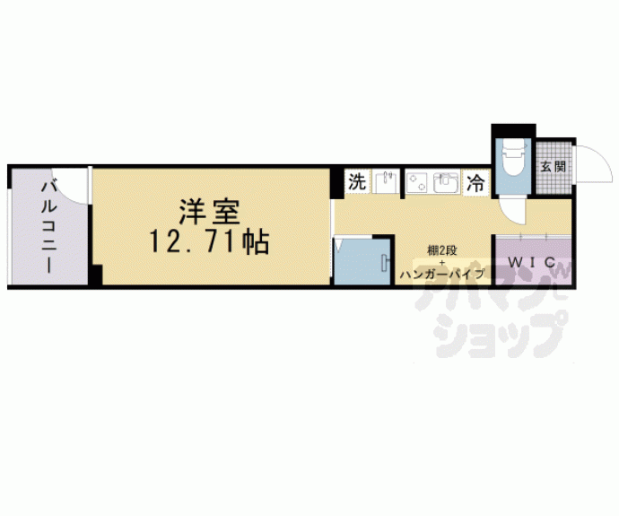 【ＶＥＮＴ　ＢＬＥＵ御幸町】間取