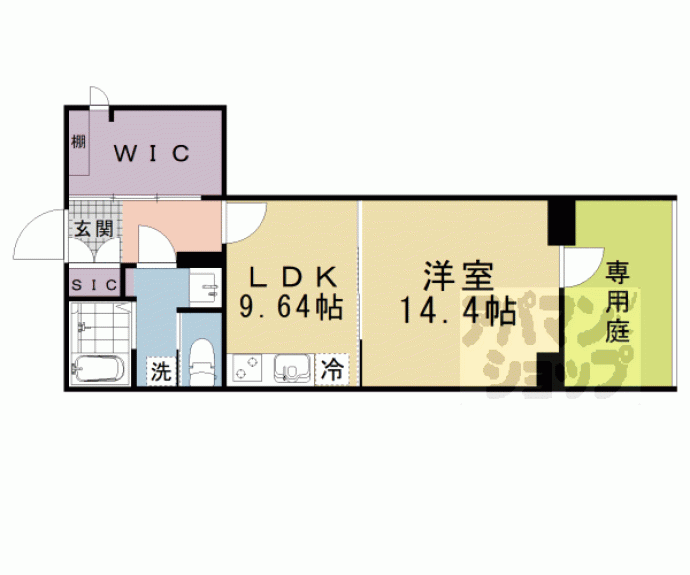 【ＶＥＮＴ　ＢＬＥＵ御幸町】間取