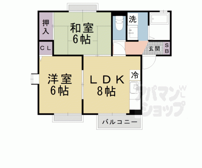 【セゾンＹＳ　Ｊ棟】間取