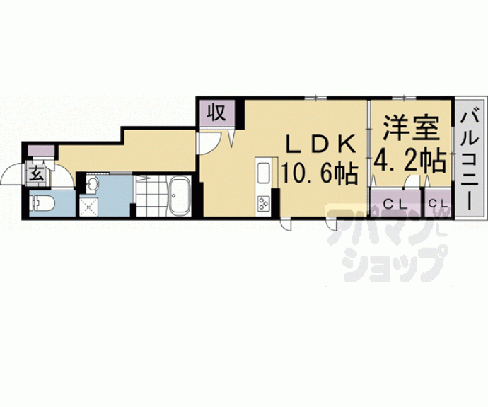 【セジュール茶山Ⅱ】間取