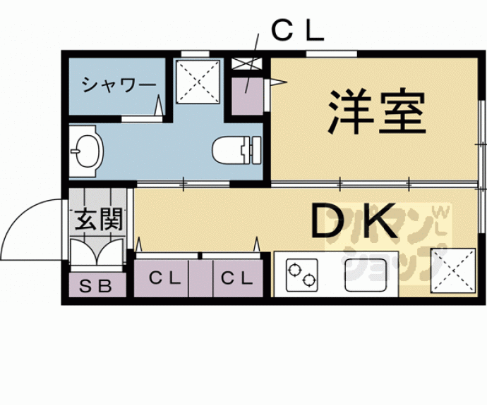 【グレース京都二条】間取