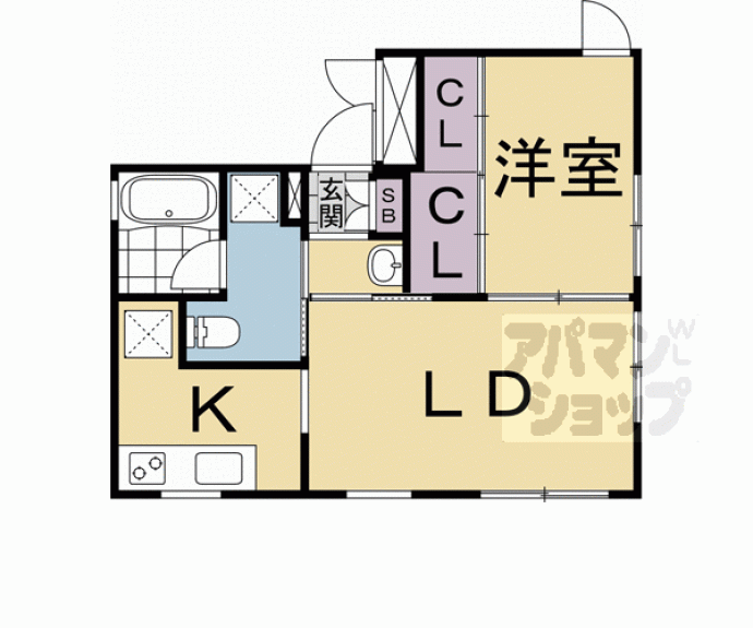 【グレース京都二条】間取