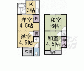 【醍醐切レ戸町貸家】