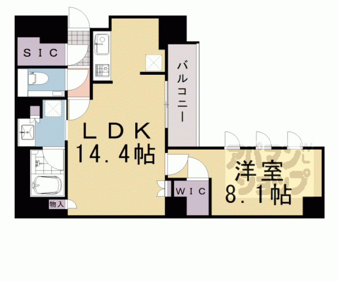 【ザ・パークハウス京都河原町】間取