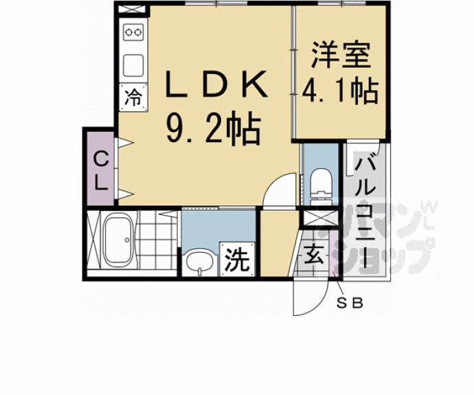 【ＳＣＯＵＲＴ西大路】間取