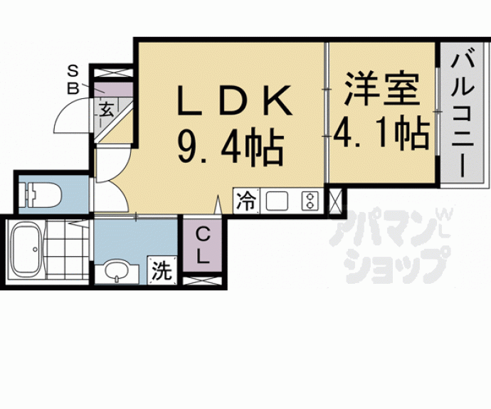 【ＳＣＯＵＲＴ西大路】間取
