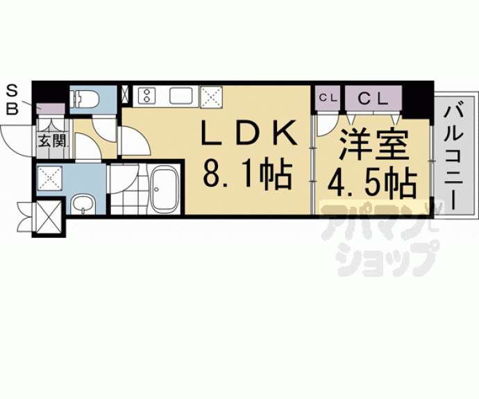 【ヴィラ岡崎神宮】間取