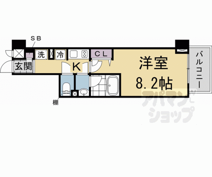 【ヴィラ岡崎神宮】間取