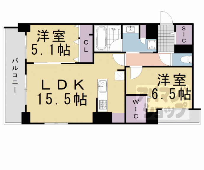 【クオリア京都東山】間取