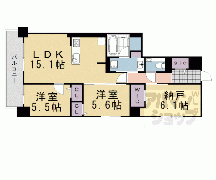 【クオリア京都東山】間取