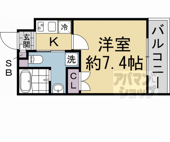 【ＴＨＥ　ＧＡＲＮＥＴ　ＳＵＩＴＥ　ＲＥＳＩＤＥＮＣＥ西院Ⅰ】間取
