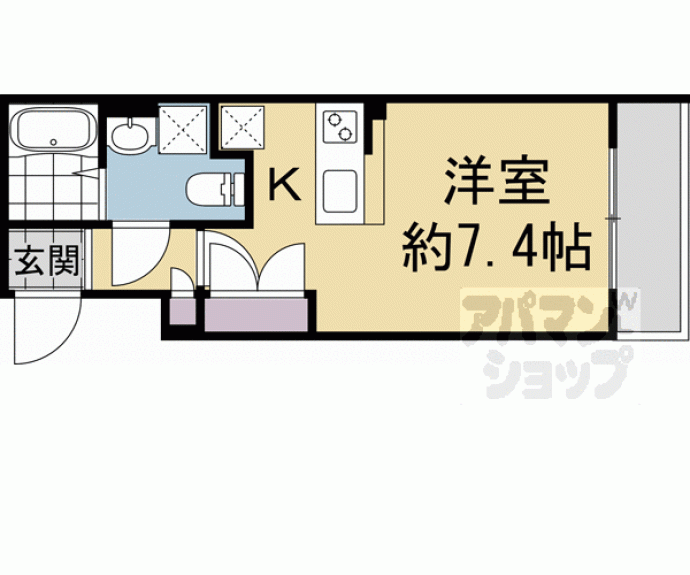 【ＴＨＥ　ＧＡＲＮＥＴ　ＳＵＩＴＥ　ＲＥＳＩＤＥＮＣＥ西院Ⅰ】間取
