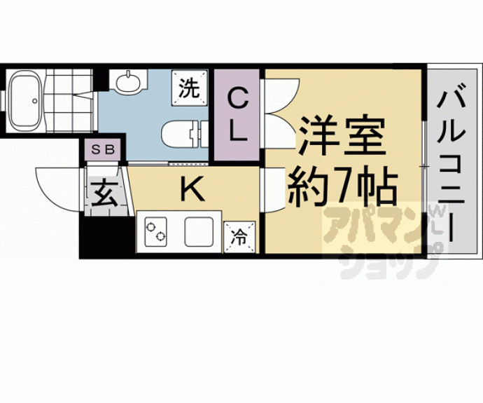【ＴＨＥ　ＧＡＲＮＥＴ　ＳＵＩＴＥ　ＲＥＳＩＤＥＮＣＥ西院Ⅰ】間取