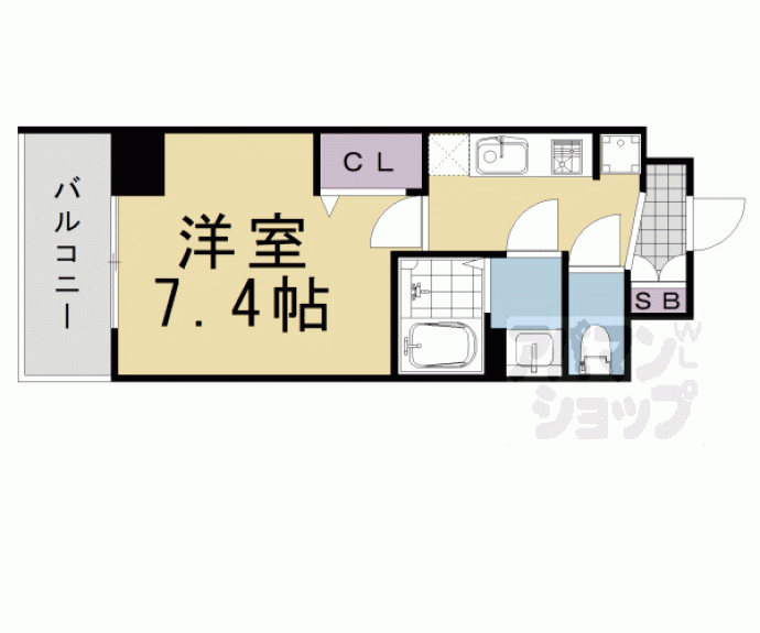 【ソルテラス四条堀川】間取