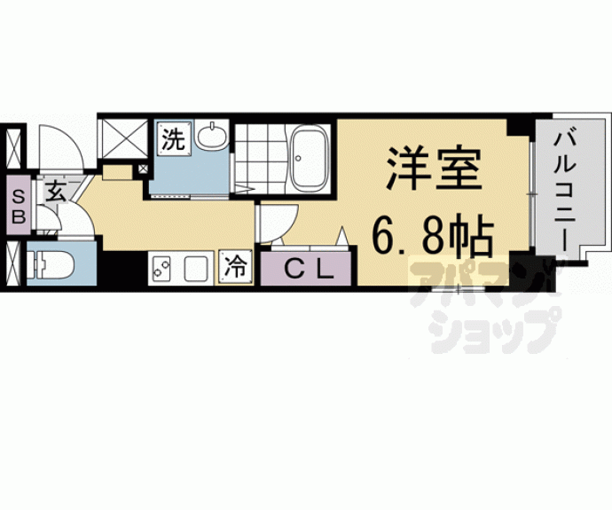【エステムコート京都梅小路公園】間取