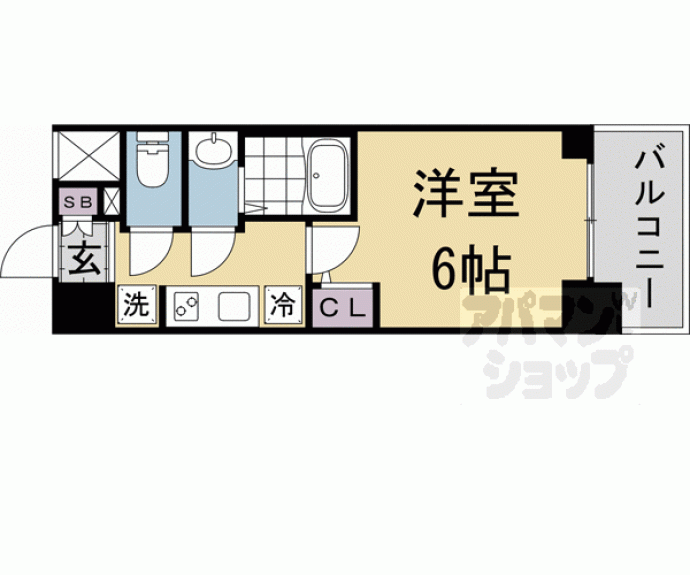 【エステムコート京都梅小路公園】間取