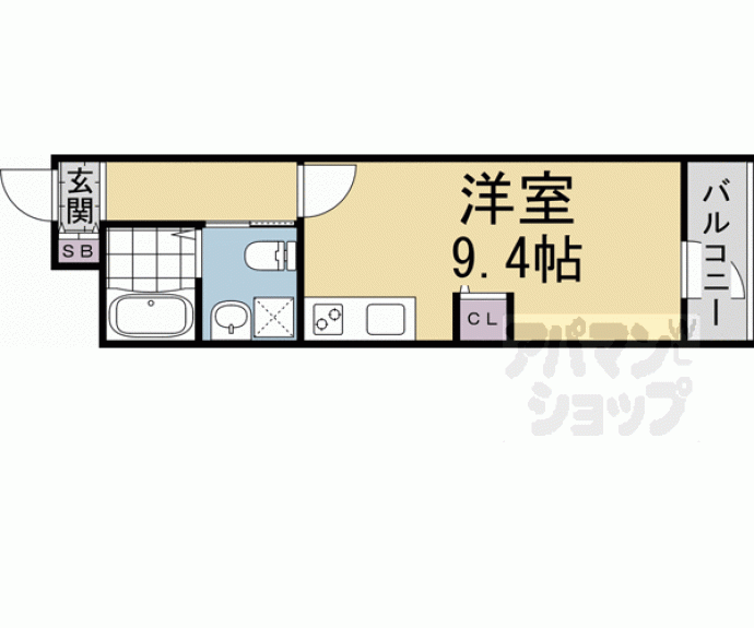 【ＴＨＥ　ＧＡＲＮＥＴ　ＳＵＩＴＥ　ＲＥＳＩＤＥＮＣＥ西大路】間取