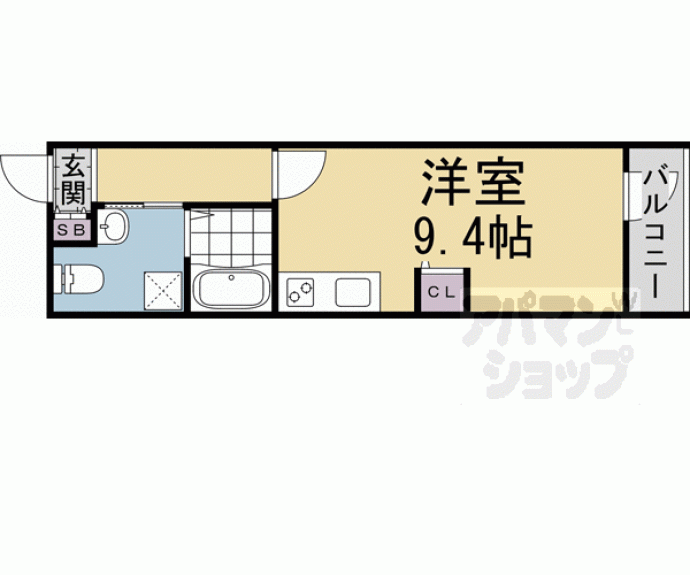 【ＴＨＥ　ＧＡＲＮＥＴ　ＳＵＩＴＥ　ＲＥＳＩＤＥＮＣＥ西大路】間取