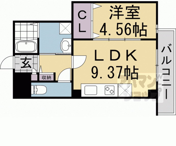 【Ksメゾン聚楽】間取