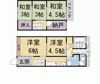 【下京区堀之内町貸家　北東棟】