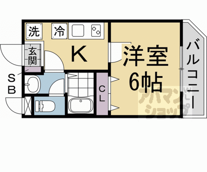 【レジデンス京都伏見ＥＡＳＴ】間取