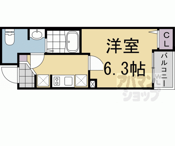 【グランデコート西院三蔵】間取