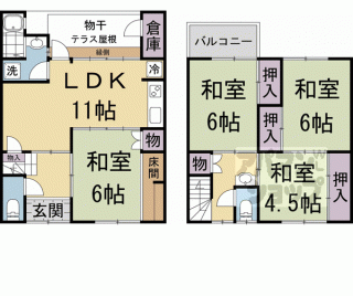 【北野天満宮紙屋川町貸家】